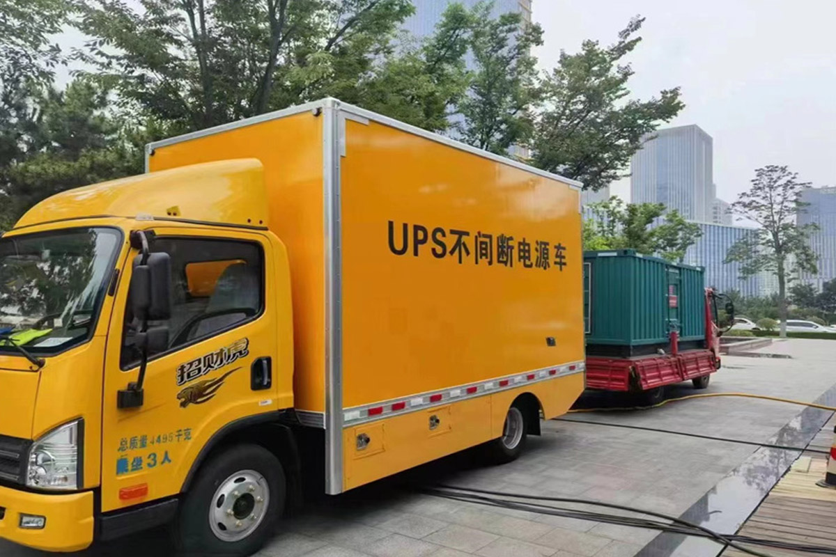 官渡发电机租赁施工现场
