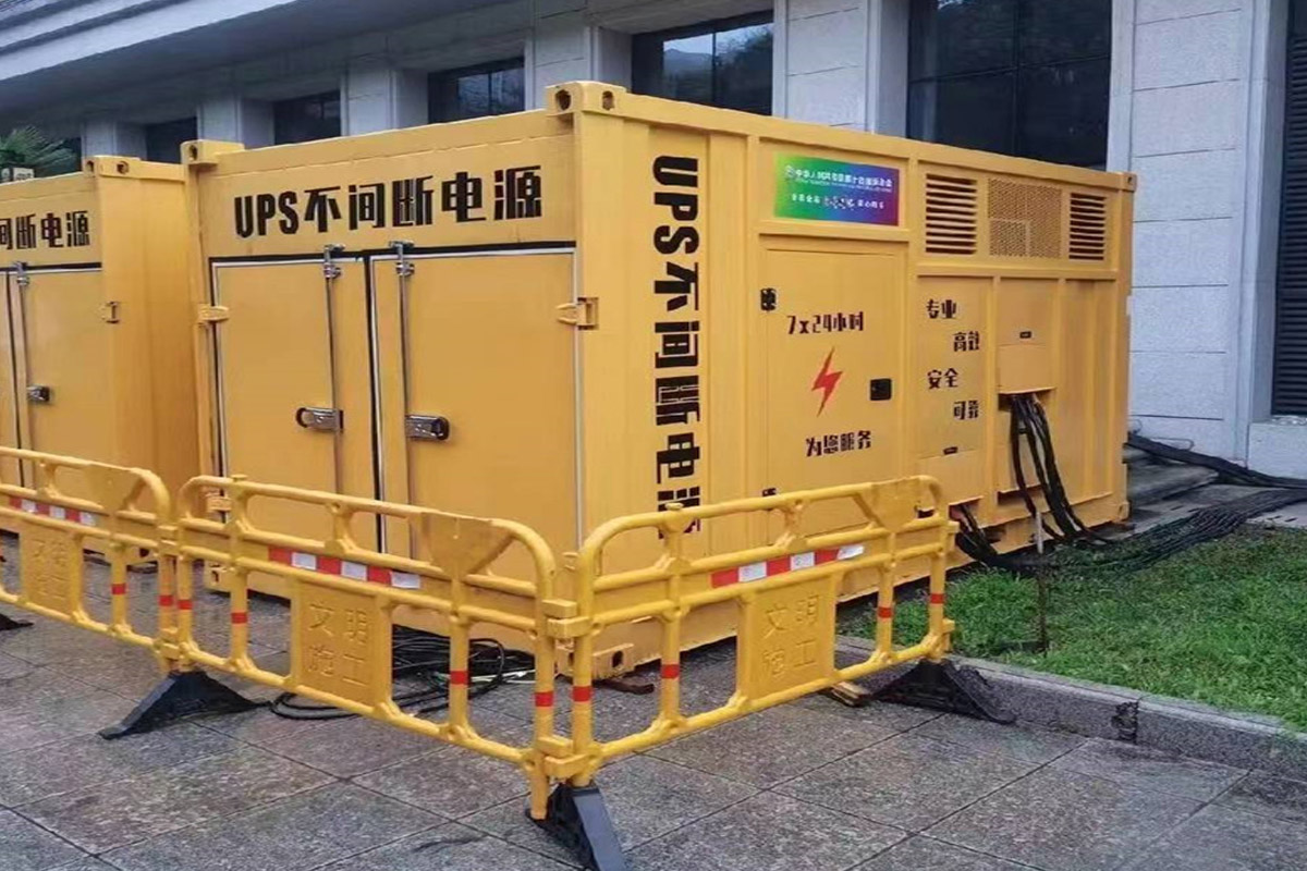 官渡发电机租赁施工现场
